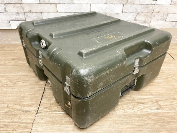 USビンテージ US Vintage ミリタリーボックス 強化プラスチック コンテナ 米軍家具 ●