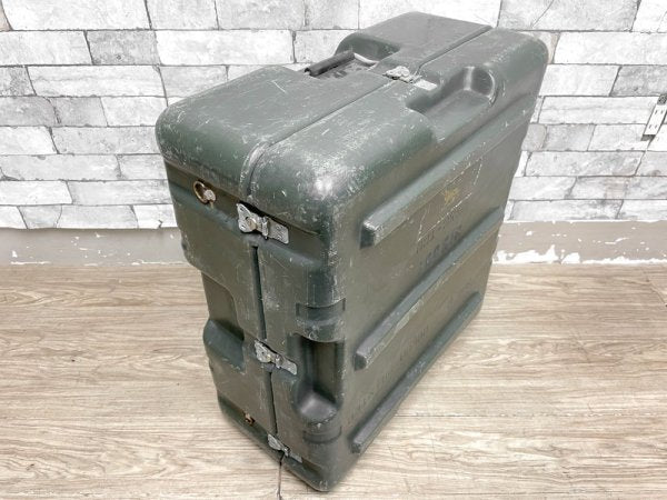 USビンテージ US Vintage ミリタリーボックス 強化プラスチック コンテナ 米軍家具 ●