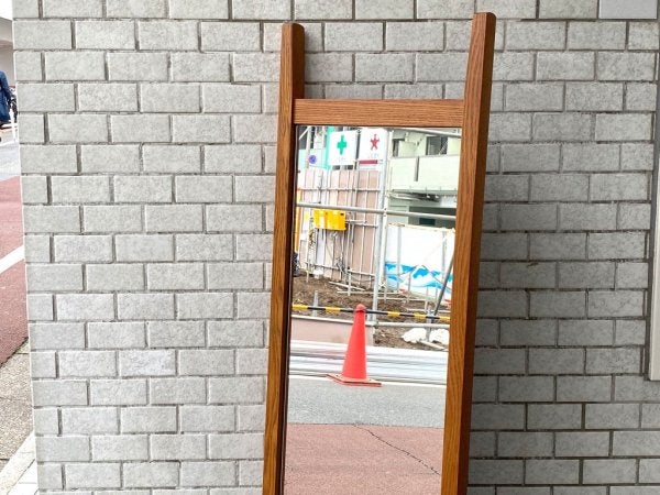 イデー IDEE スレイ ミラー SLEIGH MIRROR タモ無垢材 姿見 アントンブラウン 定価￥31,900- ■