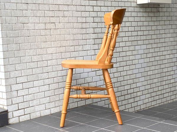 英国カントリースタイル フィドルチェア ダイニングチェア パイン材 カーフ karf 購入 B ■