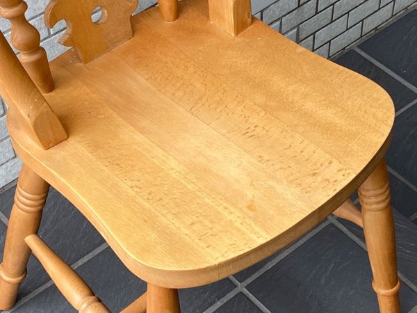 英国カントリースタイル フィドルチェア ダイニングチェア パイン材 カーフ karf 購入 B ■