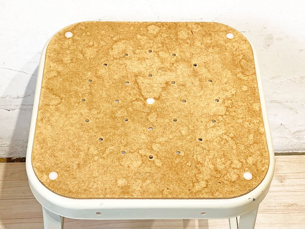 リオン LYON ファクトリー スツール FACTORY STOOL ホワイト キャスター パシフィックファニチャーサービス P.F.S取り扱い 廃番 B ★