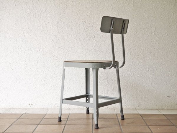 リオン LYON ファクトリー チェア FACTORY CHAIR グレー バックレスト パシフィックファニチャーサービス P.F.S取り扱い 廃番 ◇