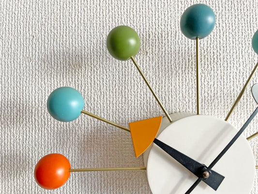 ヴィトラ Vitra ボールクロック Ball Clock マルチ ウォールクロック 掛時計 ジョージ・ネルソン George Nelson ミッドセンチュリー ムーブメント不動 現状品 ●