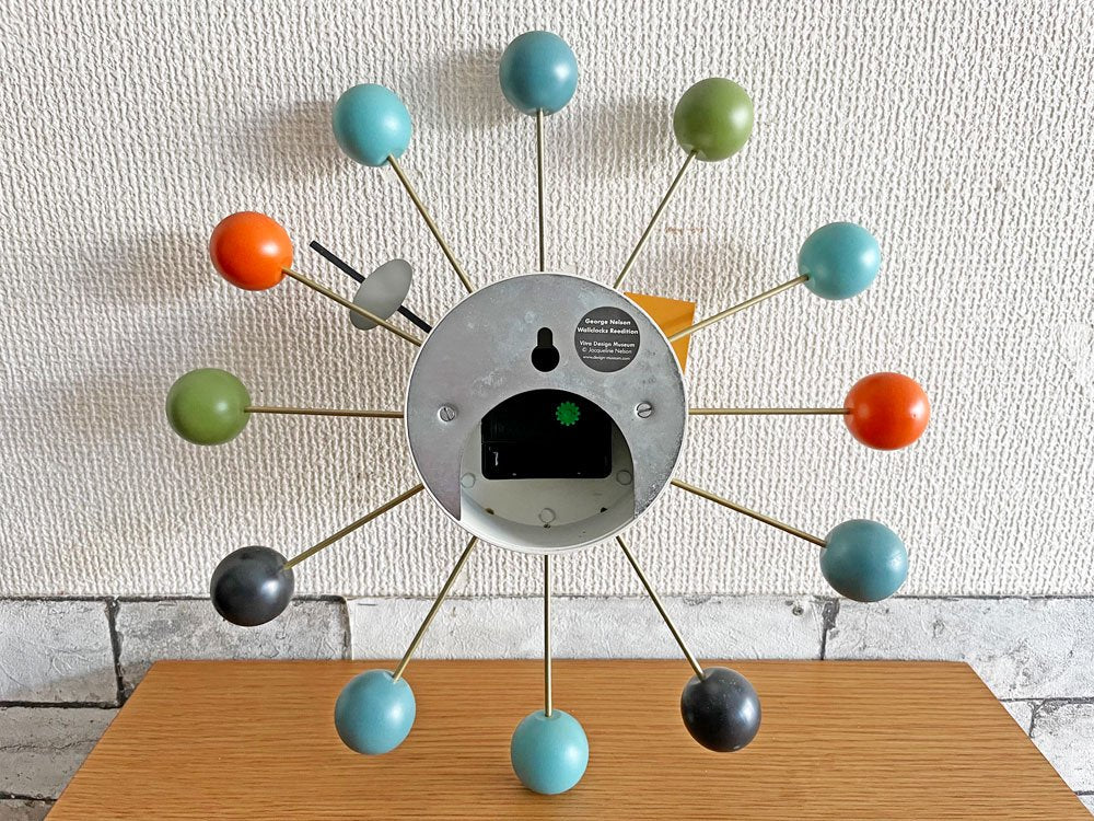 ヴィトラ Vitra ボールクロック Ball Clock マルチ ウォールクロック 掛時計 ジョージ・ネルソン George Nelson ミッドセンチュリー ムーブメント不動 現状品 ●