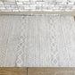 ウニコ unico アランニット ALAN KNIT パイルラグ グレー 120×180cm コットン100% 抗菌・防臭 ナチュラルスタイル 定価￥13,200- ●