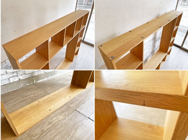 無印良品 MUJI オーク材 スタッキングシェルフ 4列5段 W160cm オープンシェルフ オープン追加棚 ナチュラル 合計定価￥55,800- ●