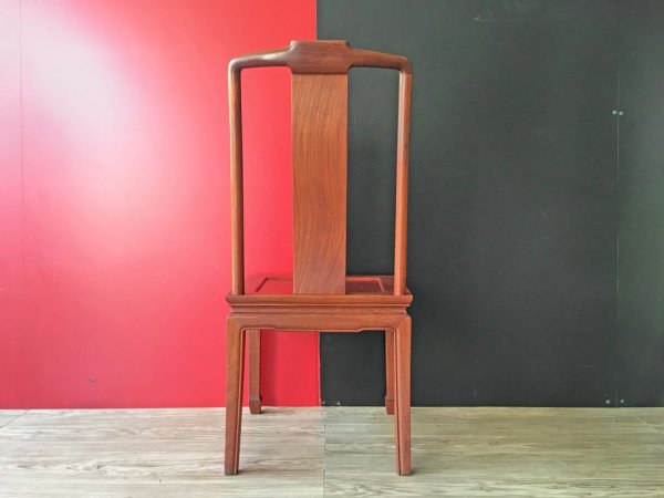FEFCO FINE FURNITURE ダイニングチェア 花梨 カリン材 無垢材 中国家具 ●