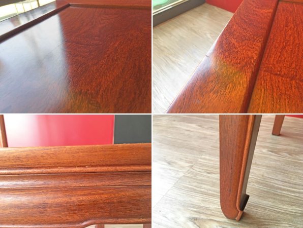 FEFCO FINE FURNITURE ダイニングチェア 花梨 カリン材 無垢材 中国家具 ●