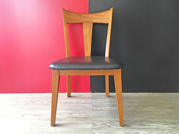 アクメファニチャー ACME Furniture カーディフ チェア CARDIFF CHAIR ダイニングチェア アッシュ材 ビニールレザーシート ブラック ●