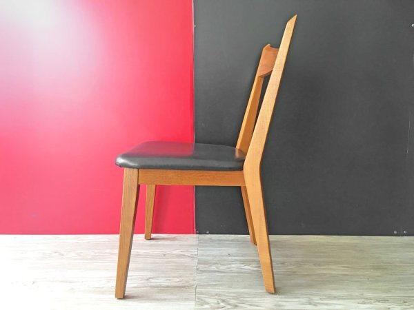 アクメファニチャー ACME Furniture カーディフ チェア CARDIFF CHAIR ダイニングチェア アッシュ材 ビニールレザーシート ブラック ●
