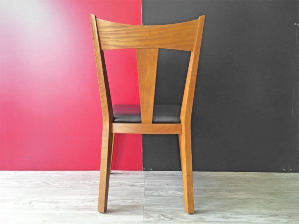 アクメファニチャー ACME Furniture カーディフ チェア CARDIFF CHAIR ダイニングチェア アッシュ材 ビニールレザーシート ブラック ●