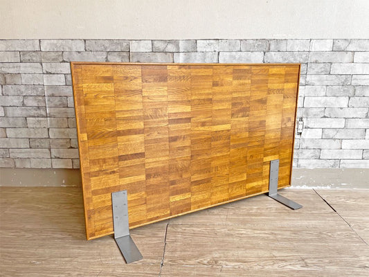 パシフィックファニチャーサービス Pacific furniture service ヘッドボード ベッドパーツ オーク材 インテリア 寄木 オーダーメイド 127×80cm セミダブル ●