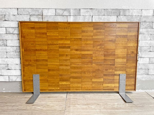 パシフィックファニチャーサービス Pacific furniture service ヘッドボード ベッドパーツ オーク材 インテリア 寄木 オーダーメイド 127×80cm セミダブル ●