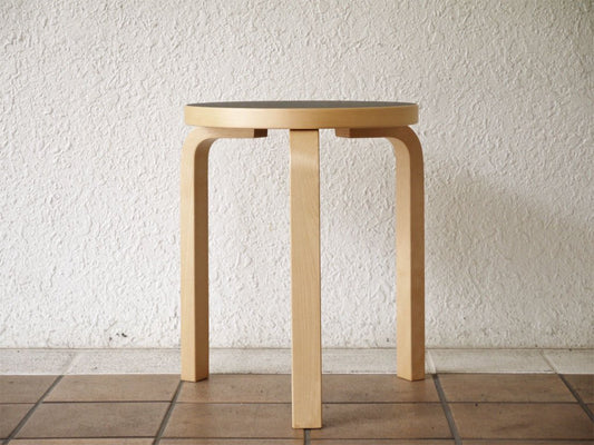 アルテック artek スツール60 stool60 3本脚 SCOPE 別注カラー リノリウム チャコール アルヴァ・アアルト 北欧家具 ◇