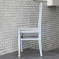 フランスアンティーク France Antique シャビーシック 木製 ダイニングチェア ブルー ペイント 花台 ランプ台 ビンテージ B ■