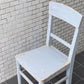 フランスアンティーク France Antique シャビーシック 木製 ダイニングチェア ブルー ペイント 花台 ランプ台 ビンテージ B ■