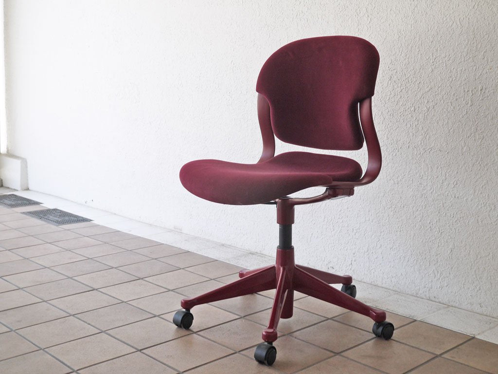 ハーマンミラー Herman Miller エクアチェア2 Equa Chair2 デスクチェア バーガンディ 廃番 希少品 ◇