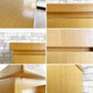 シンプルデザイン Simple Design タモ材 キャビネット チェスト ミニサイドボード W130cm 抽斗6杯 扉収納 オーダー家具 ●