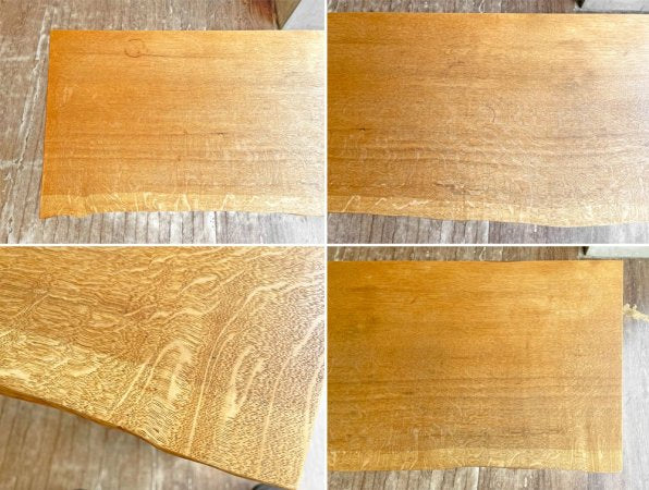 山の中家具工房 WOOD WORKING PLACE ナラ無垢材 デスク コンソールテーブル 笹谷益祥 W152 ♪
