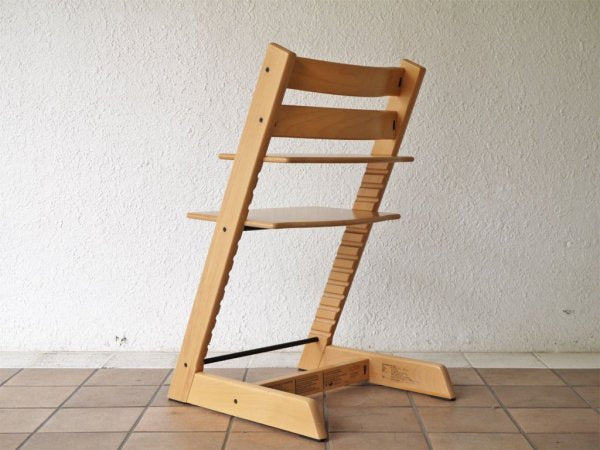 ストッケ STOKKE トリップトラップ TRIPP TRAPP ベビーチェア キッズチェア ナチュラル色 S/N5～ ノルウェー 北欧家具 ◇