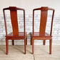 FEFCO FINE FURNITURE ダイニングチェア 2脚セット 花梨 カリン材 無垢材 中国家具 ●