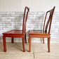 FEFCO FINE FURNITURE ダイニングチェア 2脚セット 花梨 カリン材 無垢材 中国家具 ●