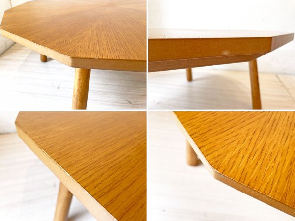 リセノ Re:CENO クレア Claire こたつテーブル 多角形 幅80cm polygon table オーク材 ★