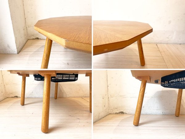 リセノ Re:CENO クレア Claire こたつテーブル 多角形 幅80cm polygon table オーク材 ★