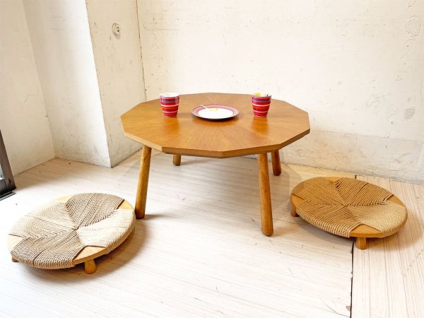 リセノ Re:CENO クレア Claire こたつテーブル 多角形 幅80cm polygon table オーク材 ★