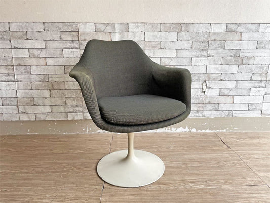 ノル Knoll チューリップ アームチェア エーロ・サーリネン Eero Saarinen FRP ファブリック張込み スペースエイジ ビンテージ ミッドセンチュリー ●