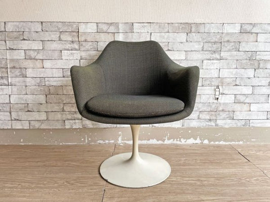 ノル Knoll チューリップ アームチェア エーロ・サーリネン Eero Saarinen FRP ファブリック張込み スペースエイジ ビンテージ ミッドセンチュリー ●