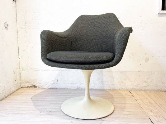 ノル Knoll チューリップ アームチェア エーロ・サーリネン Eero Saarinen FRP ファブリック張 スペースエイジ ビンテージ ミッドセンチュリー ★