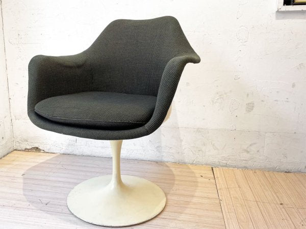 ノル Knoll チューリップ アームチェア エーロ・サーリネン Eero Saarinen FRP ファブリック張 スペースエイジ ビンテージ ミッドセンチュリー ★