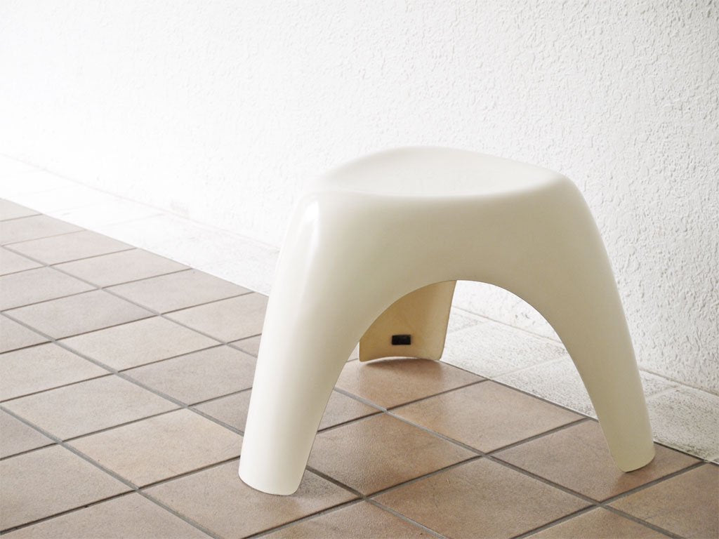 ハビタ habitat エレファントスツール Elephant Stool ホワイト FRP製 柳宗理 デザイン ミッドセンチュリー 名作 希少 ◇