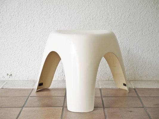 ハビタ habitat エレファントスツール Elephant Stool ホワイト FRP製 柳宗理 デザイン ミッドセンチュリー 名作 希少 ◇