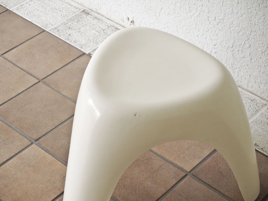 ハビタ habitat エレファントスツール Elephant Stool ホワイト FRP製 柳宗理 デザイン ミッドセンチュリー 名作 希少 ◇