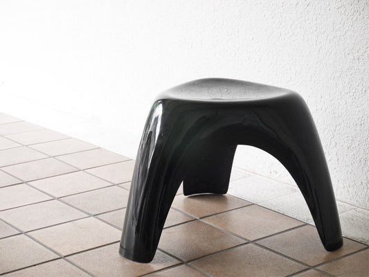 ハビタ habitat エレファントスツール Elephant Stool ブラック FRP製 柳宗理 デザイン ミッドセンチュリー 名作 希少 ◇