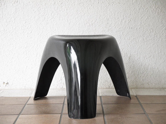 ハビタ habitat エレファントスツール Elephant Stool ブラック FRP製 柳宗理 デザイン ミッドセンチュリー 名作 希少 ◇