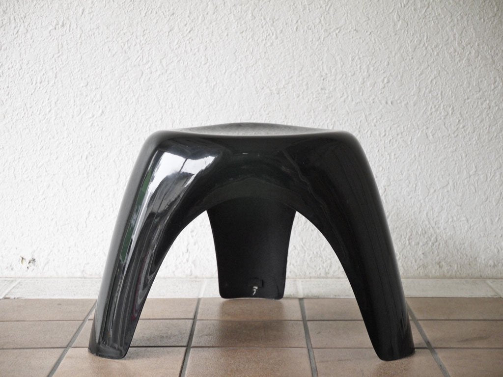 ハビタ habitat エレファントスツール Elephant Stool ブラック FRP製 柳宗理 デザイン ミッドセンチュリー 名作 希少 ◇