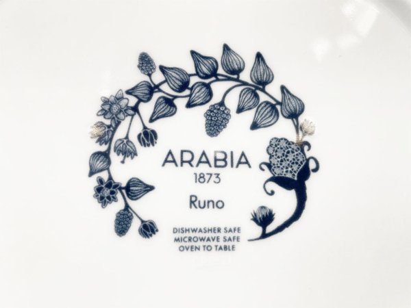 アラビア ARABIA ルノ RUNO フロストベリー Frostberry オーバルプレート 25cm ヘイニ・リータフフタ Heini Riitahuhta 北欧食器 廃盤 B ★