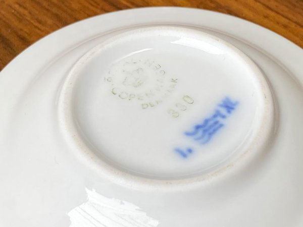 ロイヤルコペンハーゲン ROYAL COPENHAGEN ブルーフルーテッド プレイン プレート 7cm 豆皿 A ■