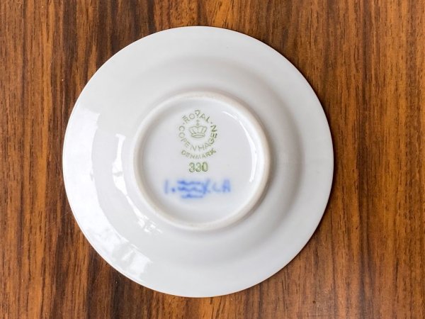 ロイヤルコペンハーゲン ROYAL COPENHAGEN ブルーフルーテッド プレイン プレート 7cm 豆皿 B ■