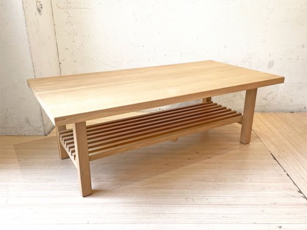 アクタス ACTUS スローハウス SLOW HOUSE トゥーリ TUULI ホワイトオーク 無垢材 ローテーブル リビングテーブル ナチュラル 廃盤★