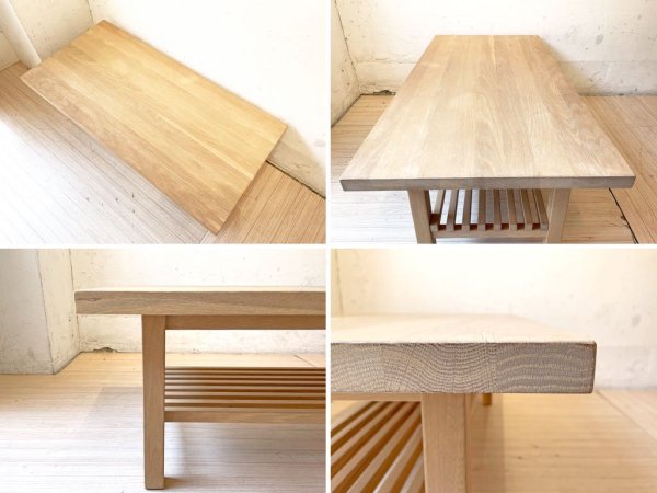 アクタス ACTUS スローハウス SLOW HOUSE トゥーリ TUULI ホワイトオーク 無垢材 ローテーブル リビングテーブル ナチュラル 廃盤★
