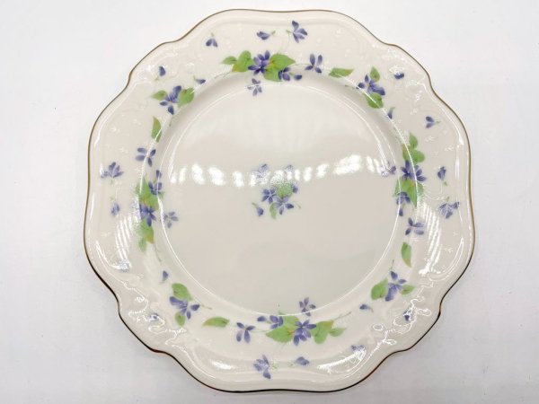 ノリタケ Noritake コンテンポラリーコレクション カップ＆ソーサー C&S トリオセット スミレ ボーンチャイナ 廃番品 D ●