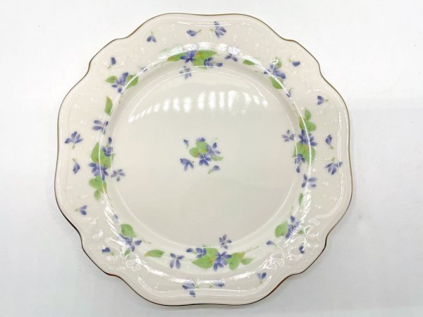 ノリタケ Noritake コンテンポラリーコレクション カップ＆ソーサー C&S トリオセット スミレ ボーンチャイナ 廃番品 E ●