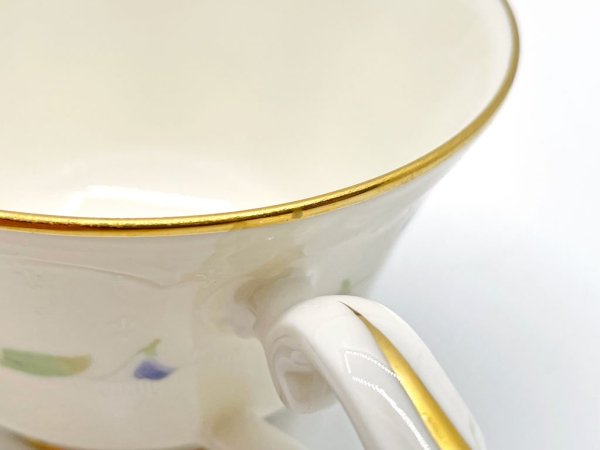 ノリタケ Noritake コンテンポラリーコレクション カップ＆ソーサー C&S トリオセット スミレ ボーンチャイナ 廃番品 E ●