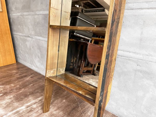 ジャーナルスタンダードファニチャー journal standard Furniture オールドエルムミラー OLD ELM MIRROR 姿見 古材 ♪