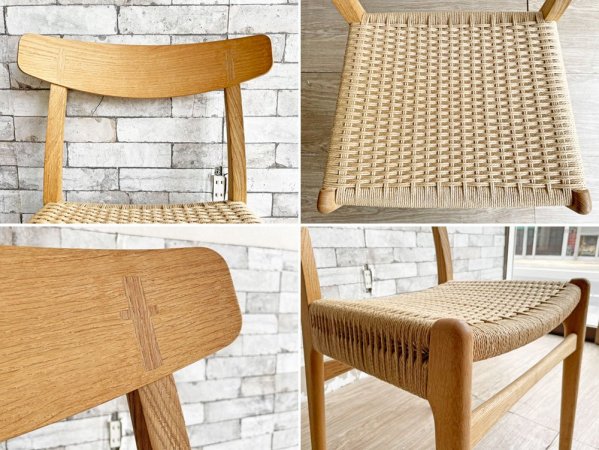 カールハンセン&サン Carl Hansen&Son CH23 ダイニングチェア オーク材  ソープフィニッシュ ハンス・J・ウェグナー  初日限定刻印入 D ●